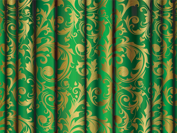 free vector Gold fabric pattern vector